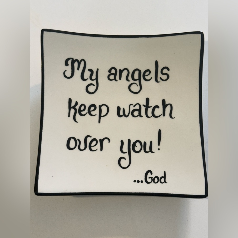 Faith-Inspired Wall Plaque - White and Black